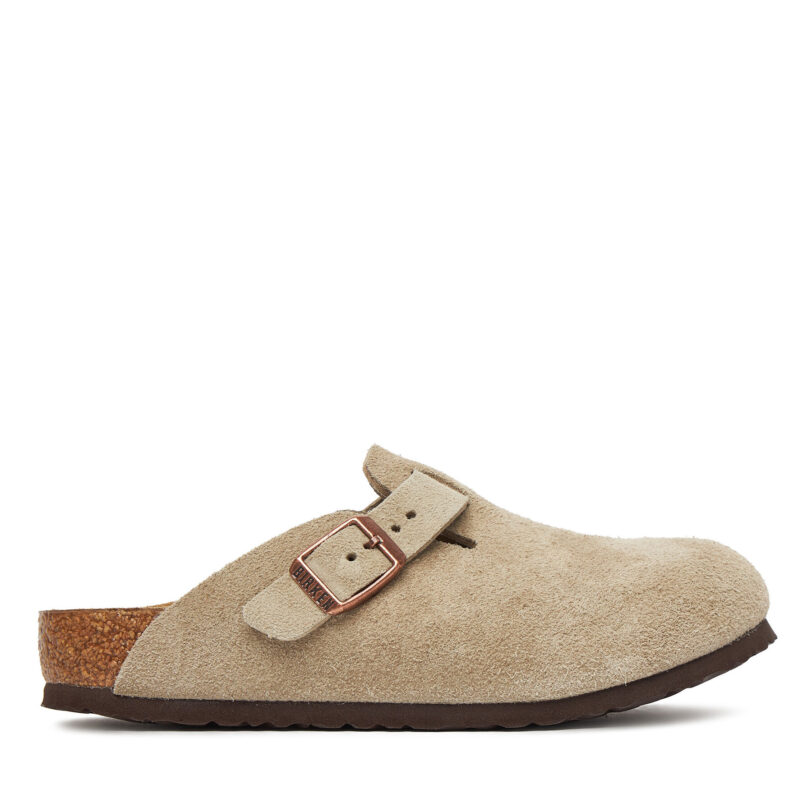 Чехли Birkenstock Boston Kids 1027875 Бежов цвят на ниска цена