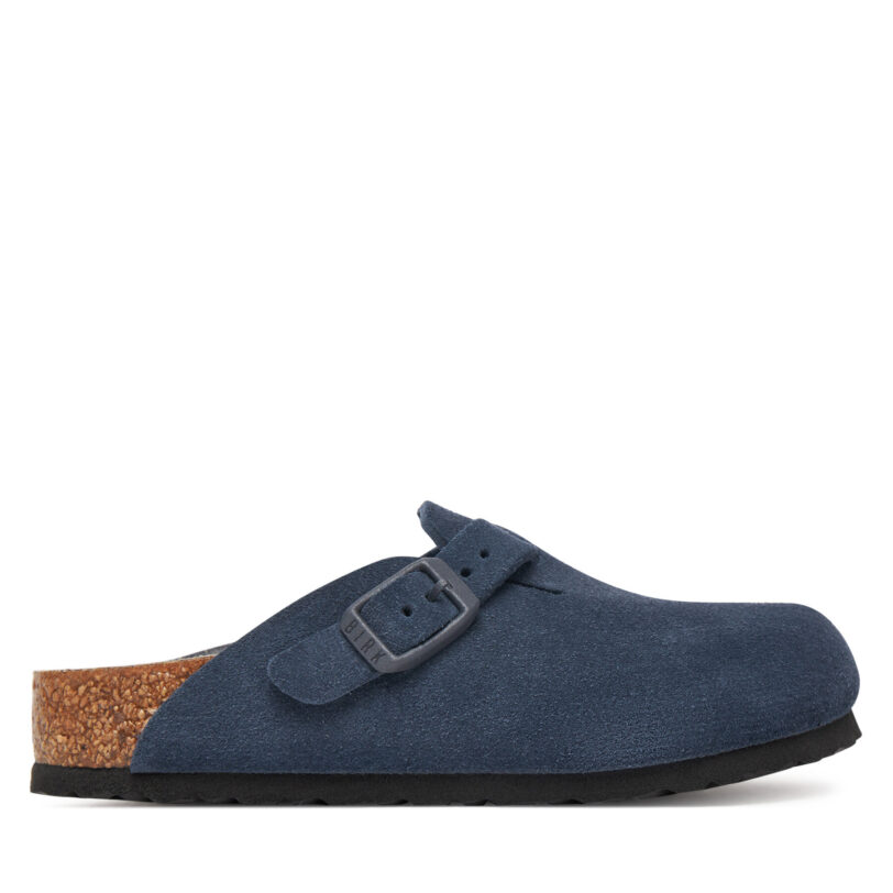 Чехли Birkenstock Boston Kids 1030386 Тъмносин цвят на ниска цена