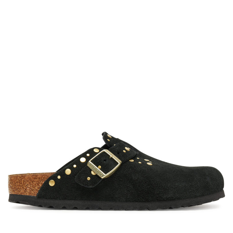 Чехли Birkenstock Boston Rivet 1030491 Черен цвят на ниска цена