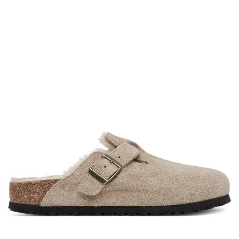 Чехли Birkenstock Boston Shearling 1028299 Бежов цвят на ниска цена