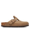 Чехли Birkenstock Boston zamsz 1019484 Кафяв цвят на ниска цена