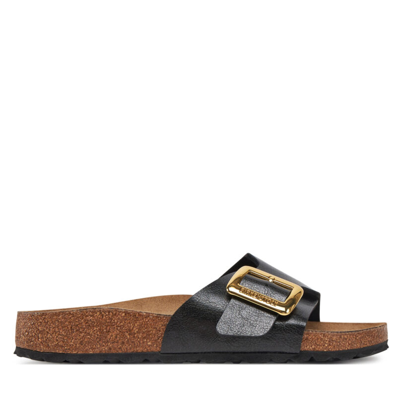 Чехли Birkenstock Catalina Cushion Buckle 1029481 Черен цвят на ниска цена