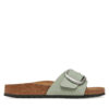 Чехли Birkenstock Madrid Big Buckle 1029293 Зелен цвят на ниска цена