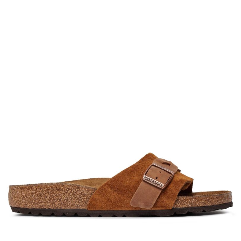 Чехли Birkenstock Oita Braided 1026742 Кафяв цвят на ниска цена