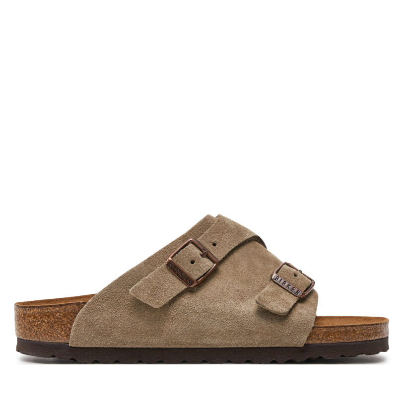 Чехли Birkenstock Zürich 50463 Кафяв цвят на ниска цена