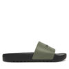 Чехли Calvin Klein Chunky Pool Slide Rub HM0HM01063 Зелен цвят на ниска цена