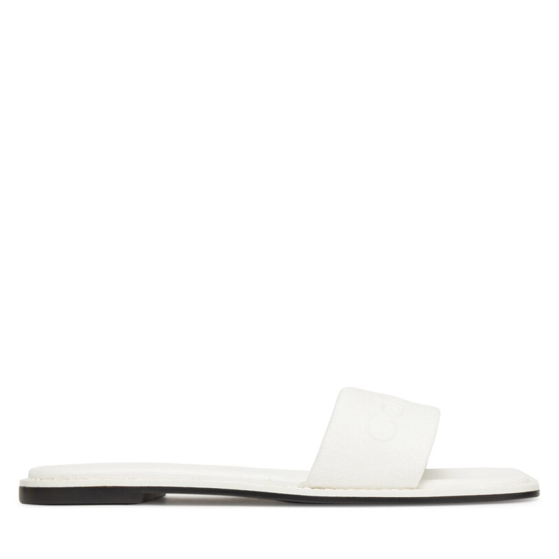 Чехли Calvin Klein Flat Slide - He HW0HW02378 Бял цвят на ниска цена
