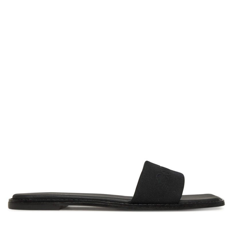 Чехли Calvin Klein Flat Slide - He HW0HW02378 Черен цвят на ниска цена