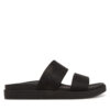Чехли Calvin Klein Flat Slide Jacq HW0HW02487 Черен цвят на ниска цена