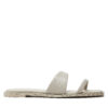 Чехли Calvin Klein Flat Slide Lth HW0HW02071 Бежов цвят на ниска цена