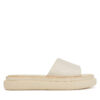 Чехли Calvin Klein Flatform Slide Jacq HW0HW02461 Екрю цвят на ниска цена