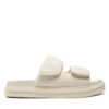 Чехли Calvin Klein Jeans Double Bar Sandal Mtl YM0YM01020 Екрю цвят на ниска цена