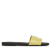 Чехли Calvin Klein Jeans Flat Sandal Slide Mg YW0YW01697 Жълт цвят на ниска цена
