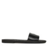 Чехли Calvin Klein Jeans Flat Sandal Slide Mg YW0YW01697 Черен цвят на ниска цена