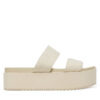 Чехли Calvin Klein Jeans Flatform Sandal Webbing In YW0YW01789 Екрю цвят на ниска цена