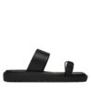 Чехли Calvin Klein Jeans Rope Sandal Soft Lth Mg YW0YW01864 Черен цвят на ниска цена