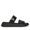 Чехли Calvin Klein Jeans Sandal Slide Double Strap YW0YW01694 Черен цвят на ниска цена