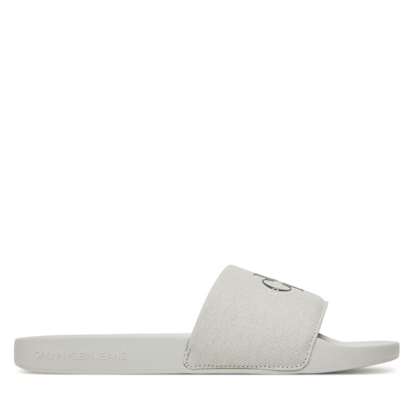 Чехли Calvin Klein Jeans Slide Monogram Cv YM0YM01271 Сив цвят на ниска цена