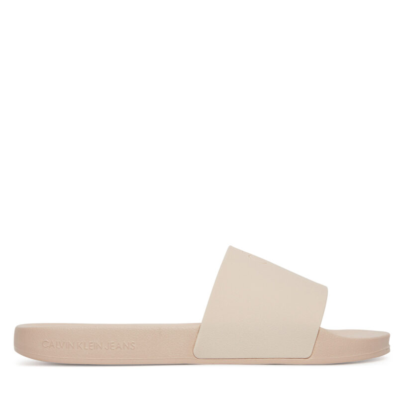 Чехли Calvin Klein Jeans Slide Monogram Tpu YW0YW01715 Розов цвят на ниска цена