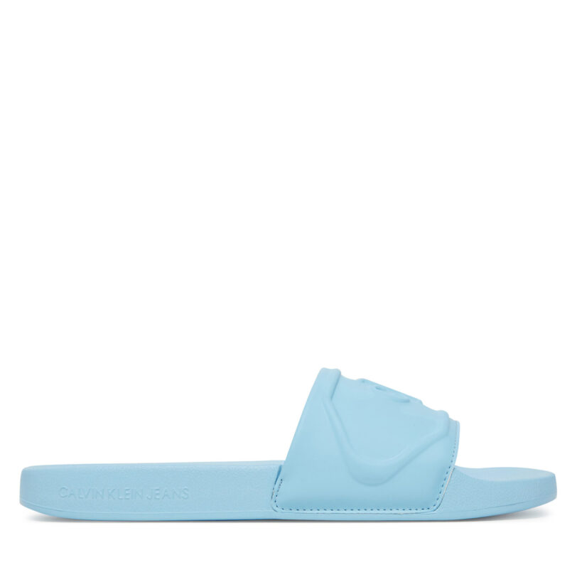 Чехли Calvin Klein Jeans Slide Pu Hf Mg YW0YW01879 Светлосиньо цвят на ниска цена