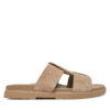 Чехли Calvin Klein Lug Sandal Double T Su HM0HM01800 Кафяв цвят на ниска цена