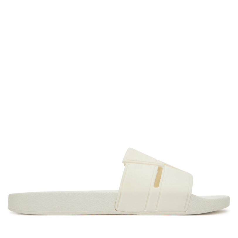 Чехли Calvin Klein Pool Slide Double T HM0HM01752 Бял цвят на ниска цена