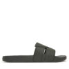 Чехли Calvin Klein Pool Slide Double T HM0HM01752 Каки цвят на ниска цена