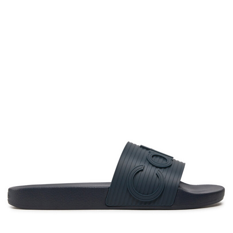 Чехли Calvin Klein Pool Slide HM0HM01519 Тъмносин цвят на ниска цена