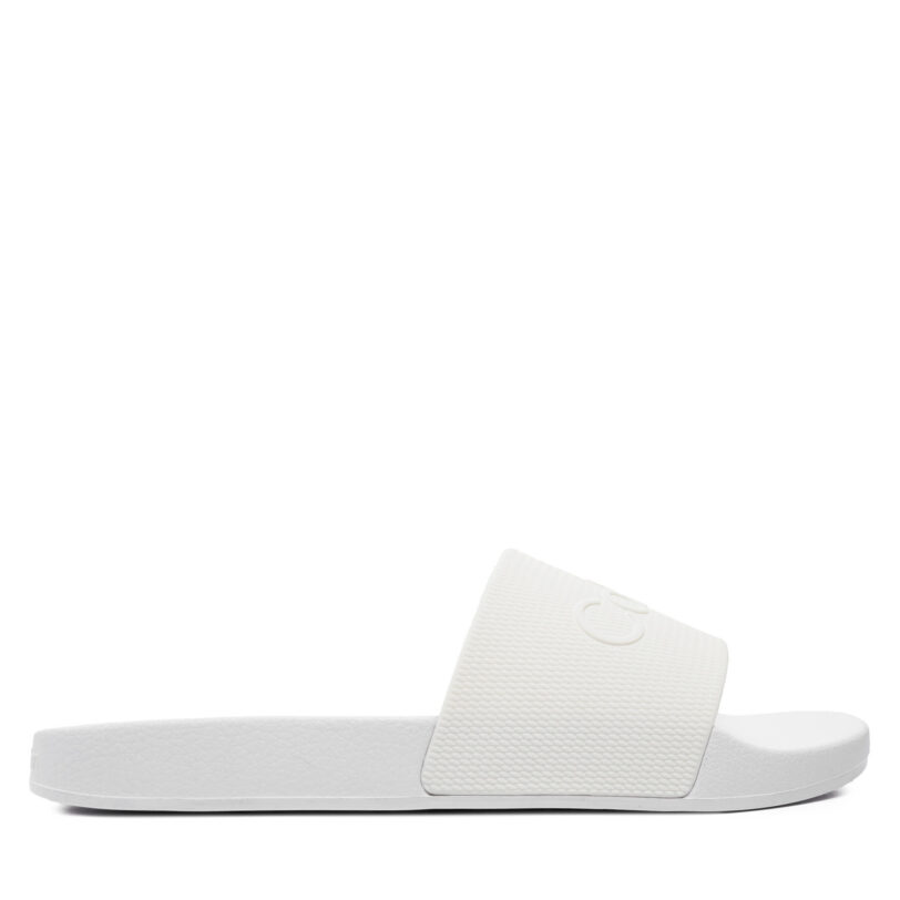 Чехли Calvin Klein Pool Slide Rubber HM0HM00636 Бял цвят на ниска цена
