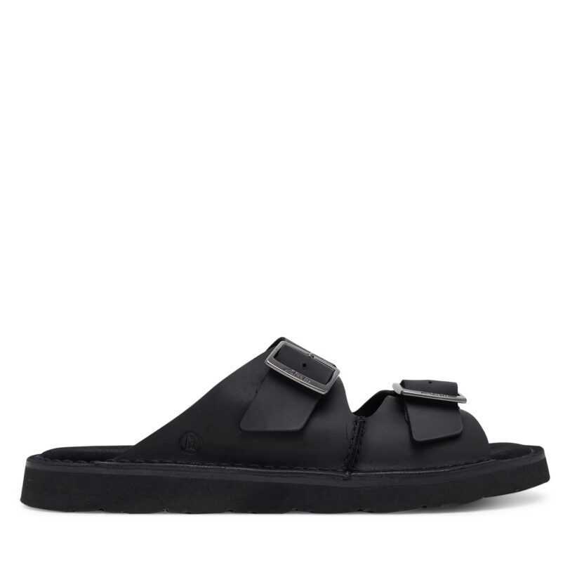 Чехли Clarks Solsbury Strap 26180885 Черен цвят на ниска цена