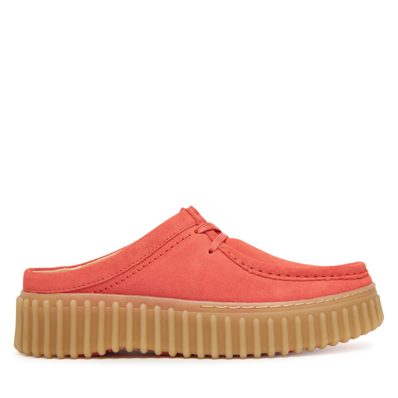 Чехли Clarks Torhill Mule 26181194 Коралов цвят на ниска цена