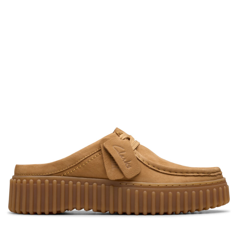Чехли Clarks Torhill Mule 26181196 Кафяв цвят на ниска цена