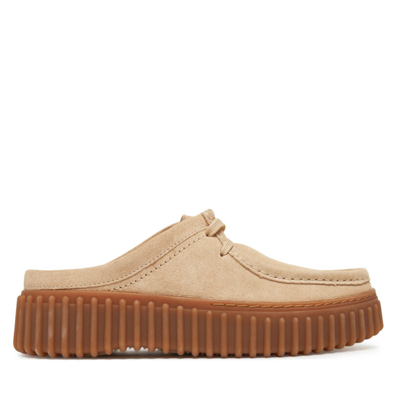 Чехли Clarks Torhill Mule 26181197 Екрю цвят на ниска цена