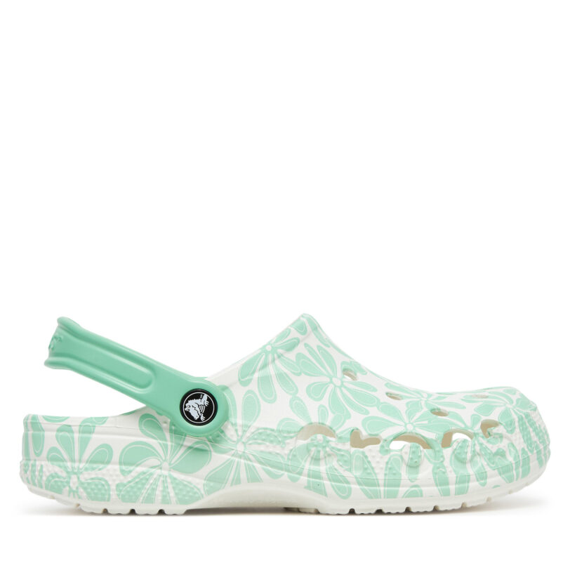 Чехли Crocs BAYA GRAPHIC CLOG 206230-3U3 Бял цвят на ниска цена
