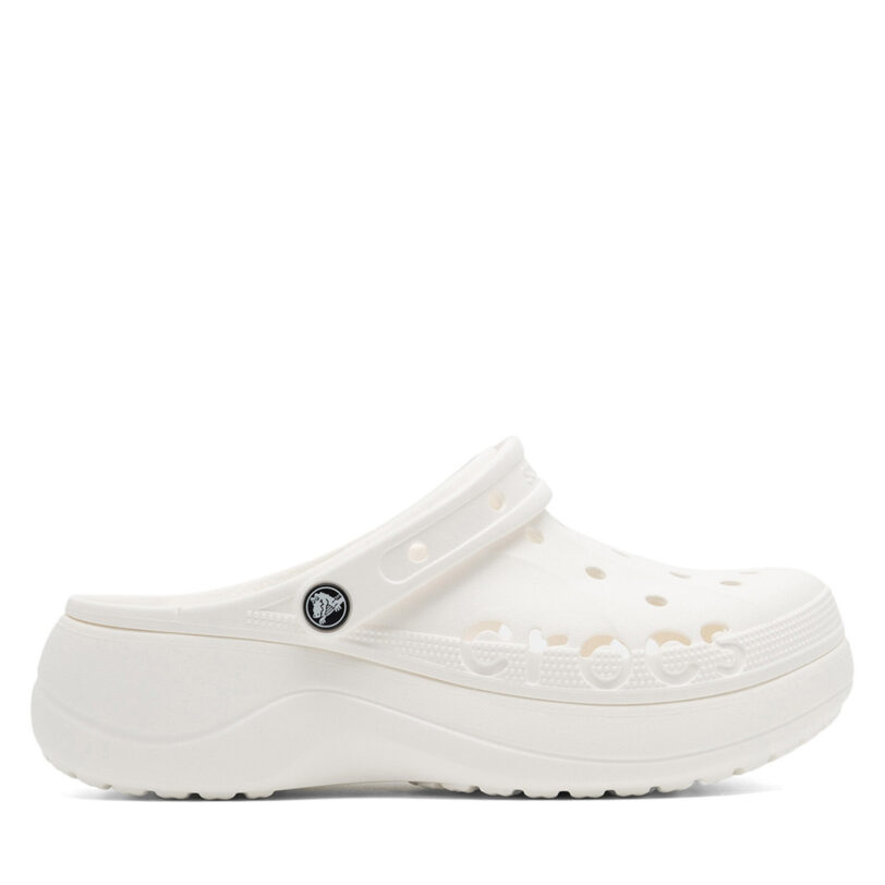 Чехли Crocs BAYA PLATFORM CLOG 208186-100 Екрю цвят на ниска цена