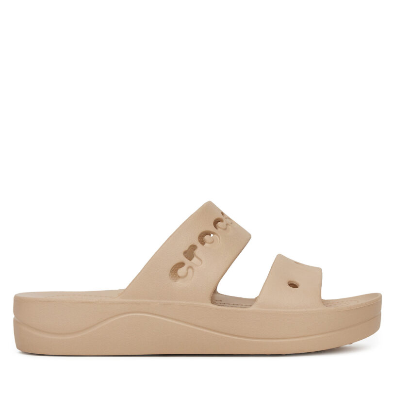Чехли Crocs BAYA PLATFORM SANDAL 208188-212 Бежов цвят на ниска цена