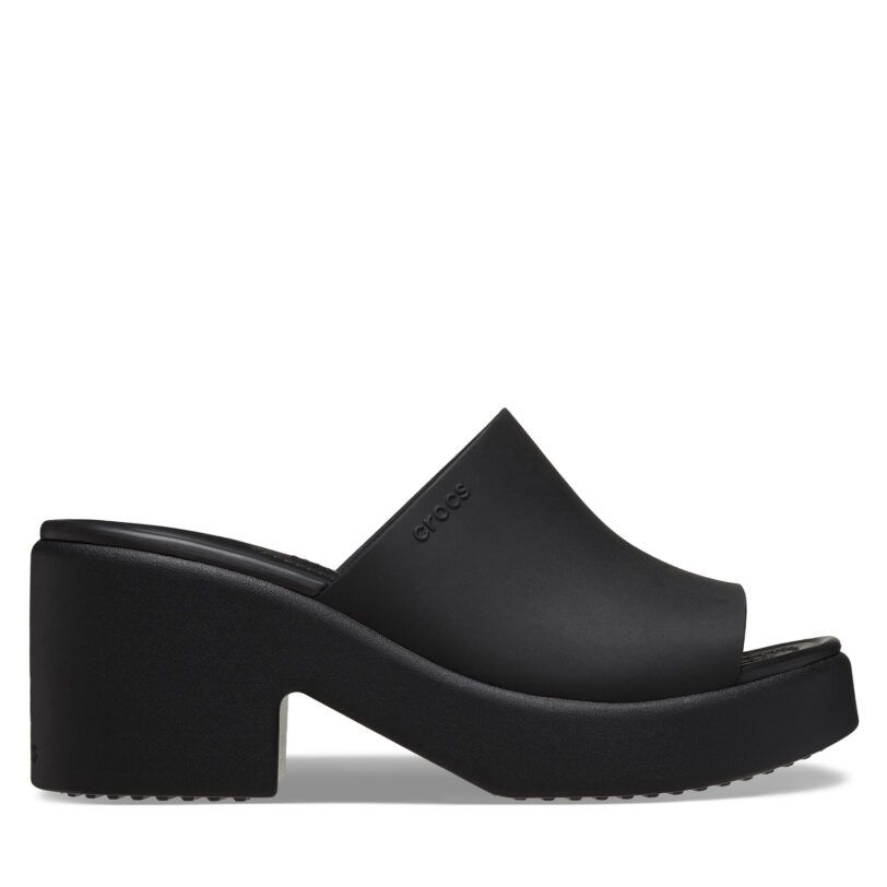 Чехли Crocs Brooklyn Slide Heel 209408 Черен цвят на ниска цена