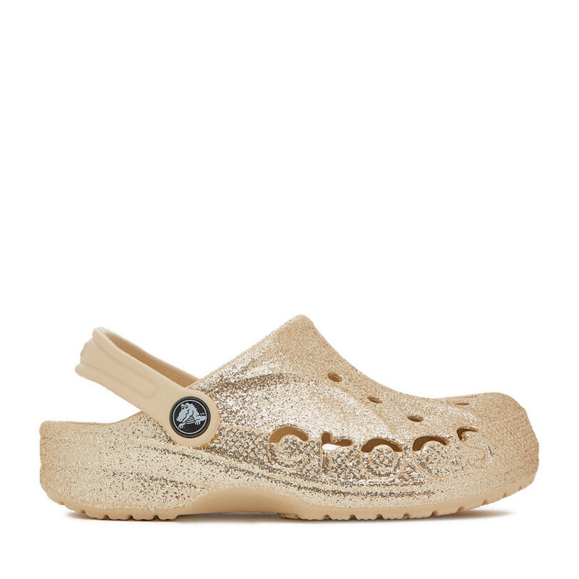 Чехли Crocs C-BAYA CLOG K 207015-11S Златист цвят на ниска цена