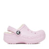 Чехли Crocs C-BAYA LINED CLOG T 207501-79R Розов цвят на ниска цена