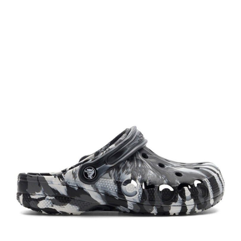Чехли Crocs C-BAYA MARBLED CLOG 206935-066 Черен цвят на ниска цена