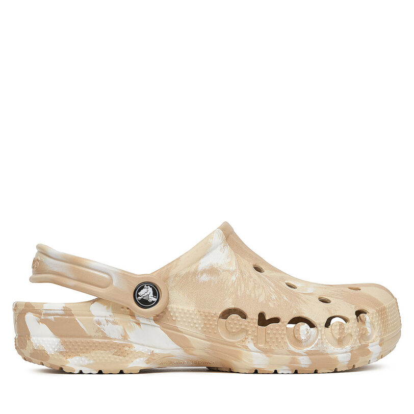 Чехли Crocs C-BAYA MARBLED CLOG 206935-2ZM Бежов цвят на ниска цена
