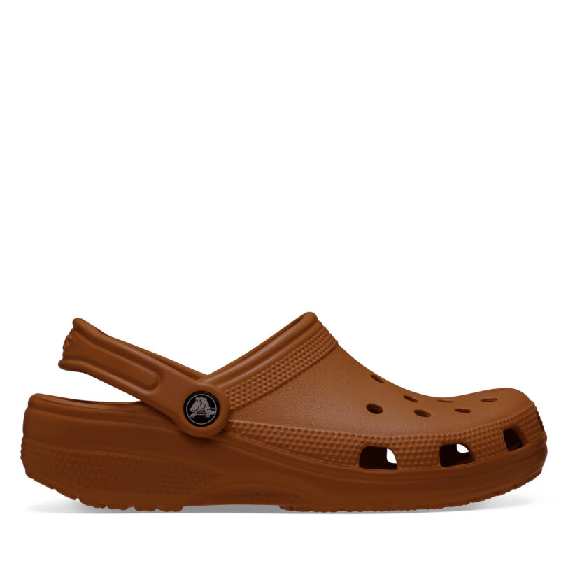 Чехли Crocs Classic 10001 Кафяв цвят на ниска цена