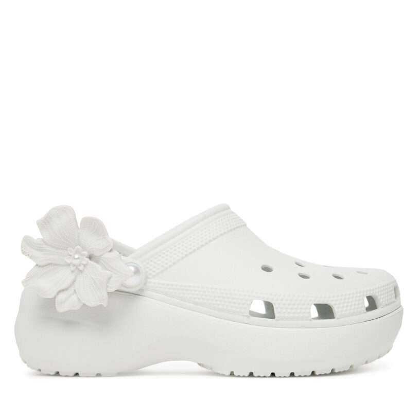 Чехли Crocs Classic Bouquet Platform Clog 211292 Бял цвят на ниска цена