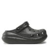 Чехли Crocs Classic Crush Clog 207521 Черен цвят на ниска цена