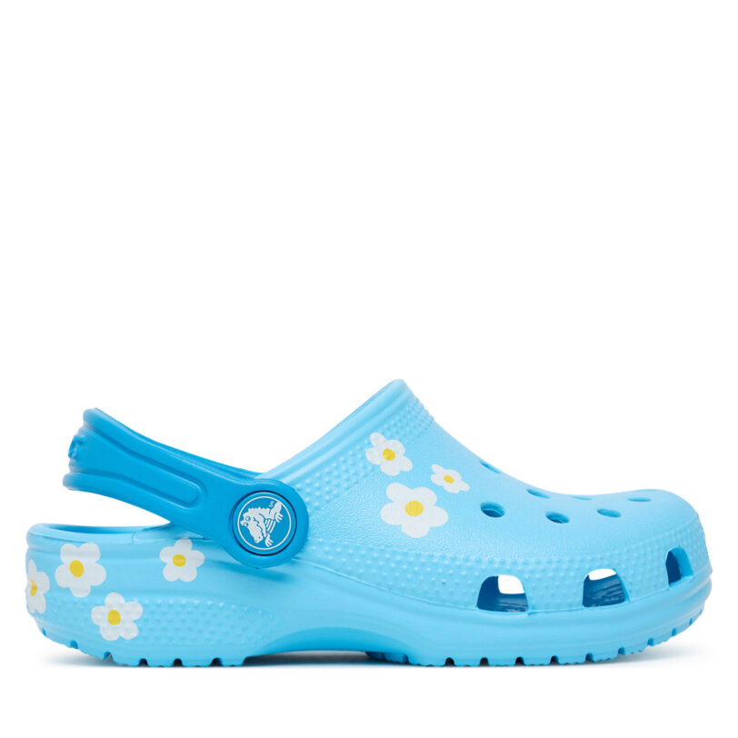 Чехли Crocs Classic Daisy Clog 211257 Син цвят на ниска цена