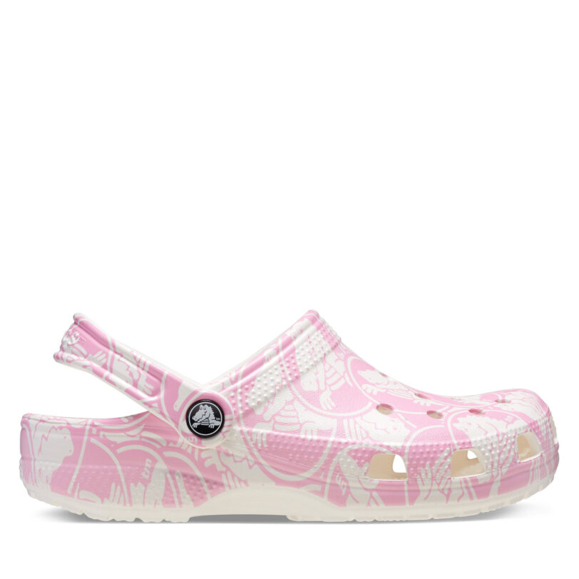 Чехли Crocs Classic Duke Print Clog K 210007 Розов цвят на ниска цена