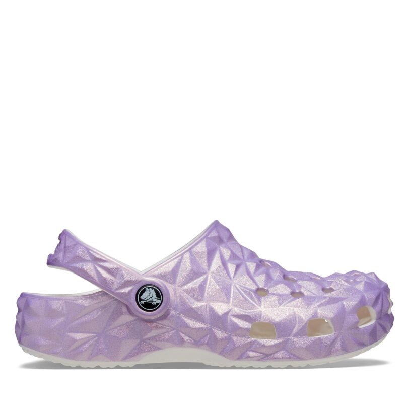 Чехли Crocs Classic Iridescent Geo Clog 209841 Виолетов цвят на ниска цена