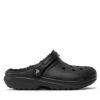Чехли Crocs Classic Lined Clog 203591 Черен цвят на ниска цена