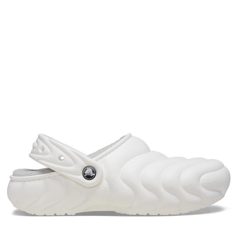 Чехли Crocs Classic Lined Overpuff Clog 210059 Бял цвят на ниска цена