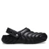 Чехли Crocs Classic Lined Overpuff Clog 210059 Черен цвят на ниска цена